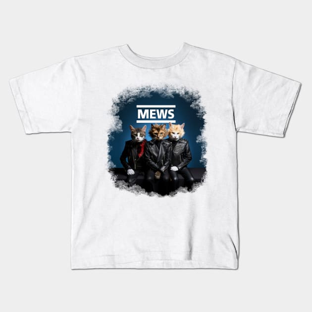 Mews with Wlack Logo Kids T-Shirt by SonicRebel